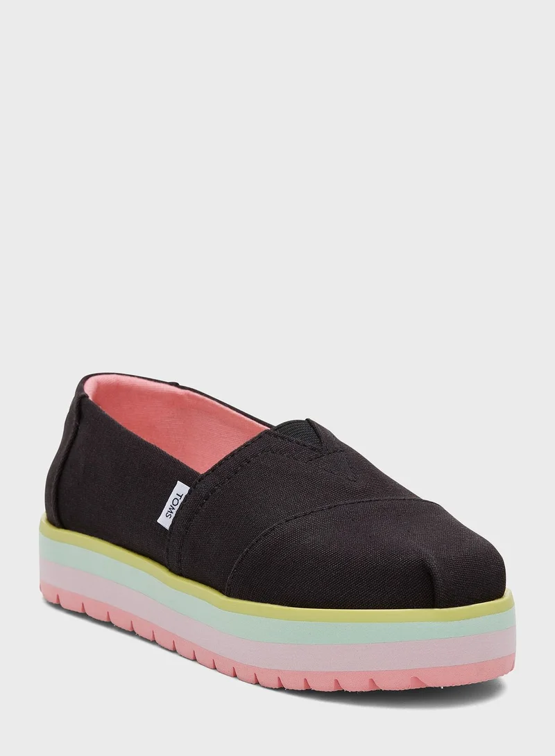 TOMS Youth Alpargata Slip Ons