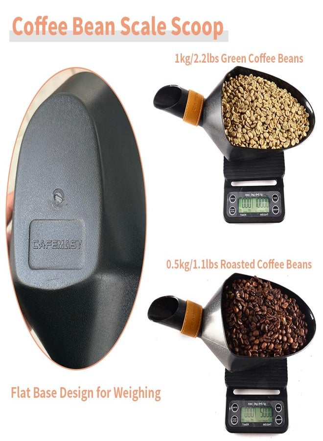 CAFEMASY Coffee Bean Shovel Scoop Coffee Beans Filling Scooper Plastic Coffee Bean Measuring Scoop - Image 3