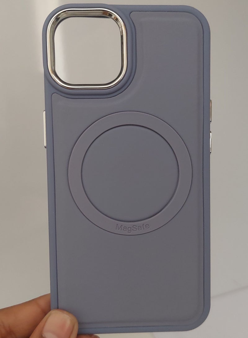 Mocome Case for Iphone Max series for Iphone 14 Hard Silicone With Magsafe Grey Colour - Image 1