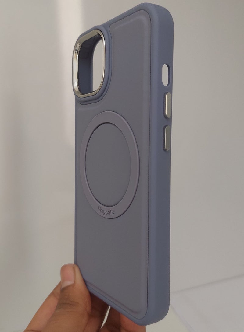 Mocome Case for Iphone Max series for Iphone 14 Hard Silicone With Magsafe Grey Colour - Image 3
