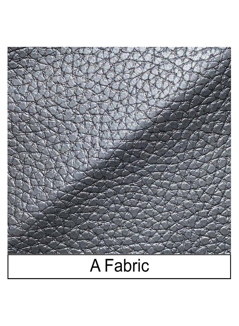 Fluffy Premium Leather Fabric Classic Black Bean Bag XXXL - Image 4