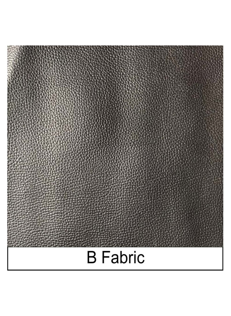 Fluffy Premium Leather Fabric Classic Black Bean Bag XXXL - Image 5