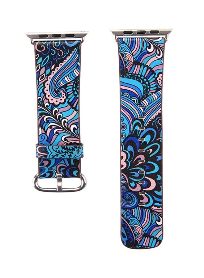 نيبمينينت سوار بديل لساعة أبل سيريس 1/2/3 بقياس 38 مم بلون أزرق متعدد الألوان - Image 1