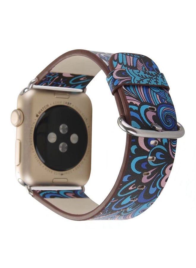 نيبمينينت سوار بديل لساعة أبل سيريس 1/2/3 بقياس 38 مم بلون أزرق متعدد الألوان - Image 3