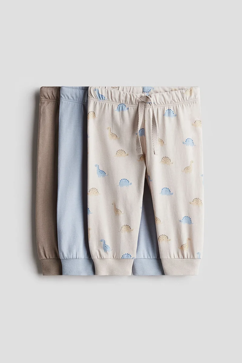 H&M 3-pack cotton jersey joggers