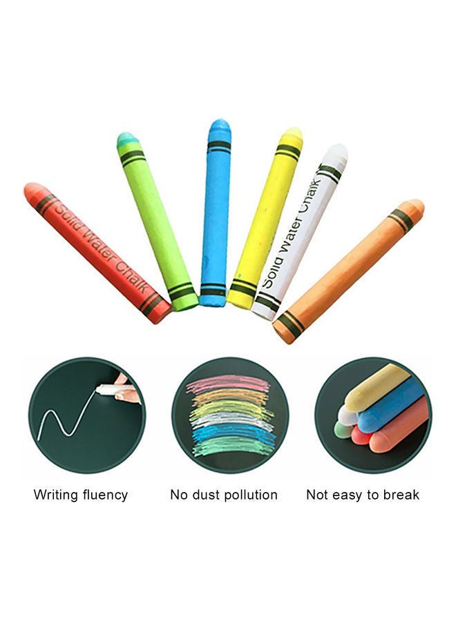 NIBEMINENT 30-Piece Chalk Crayons Set Multicolour - Image 2