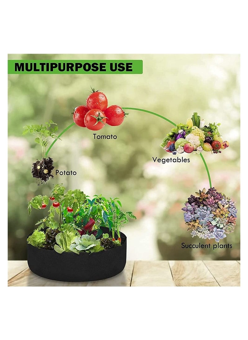 SYOSI 2 Pack Plant Grow Bags 50 Gallon for Vegetables Large Durable Nonwoven Fabric Garden Plant Grow Bags for Flower Fruits Planters Outdoor 36In x 12In  - Image 4
