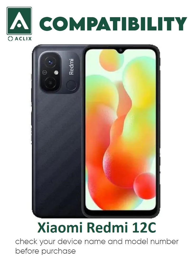 أكاليكس 4 قطع، حماية شاشة،  لهاتف شاومي ريدمي 12C  ، جودة ممتازة. - Image 3