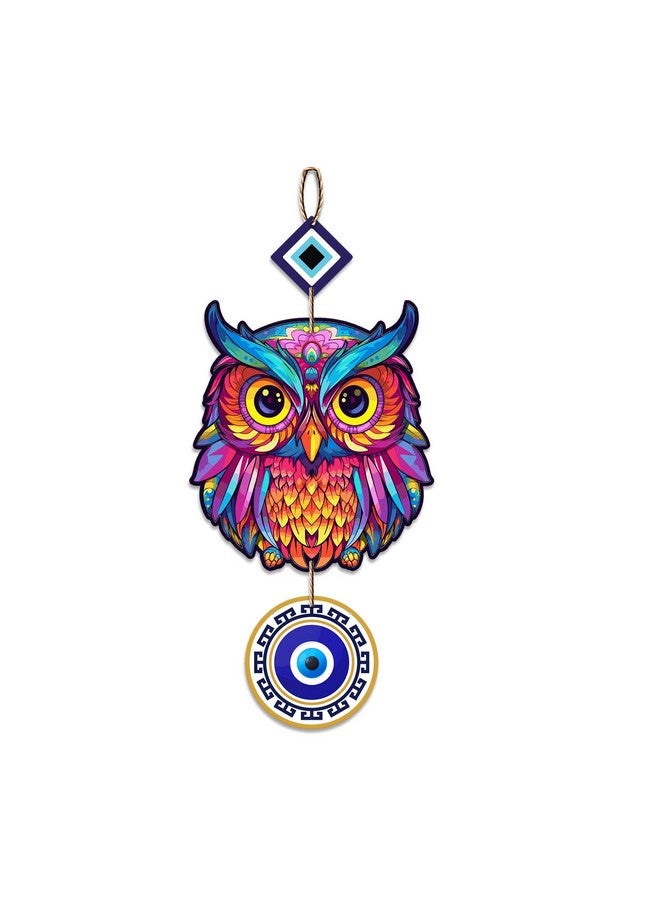 Artvibes Designer Wooden Wall Hanging For Home Decor | Decoration For Living Room | Modern Artworks Wall Decor Items | Peace Charm Wall Accents | Door Entrance Decorative Hangings (WH_8507N) - Image 1