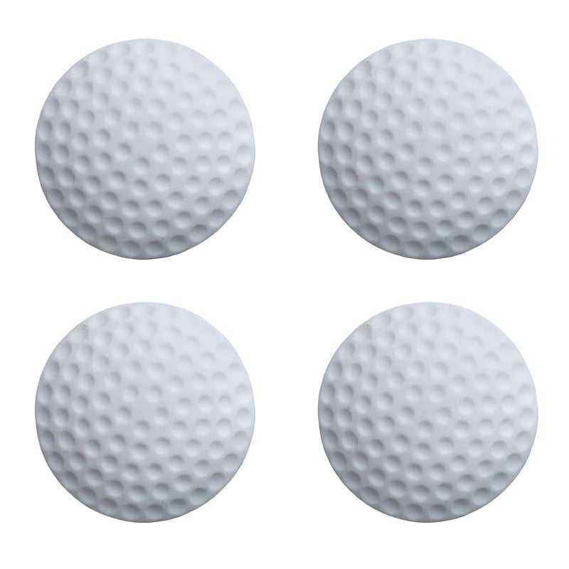 ALP Rubber Wall Protector Knob Cover – Self Adhesive Door Handle Bumper Guard – Protects Walls from Door Handles, Stops, Headboards, Refrigerator Doors (White, Pack of 4) - Image 1
