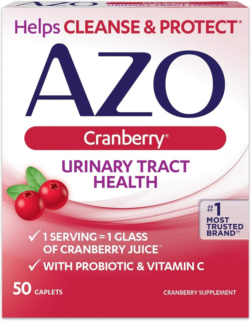AZO Cranberry Urinary Tract Health Dietary Supplement Caplets  50 Ct Pack of 6