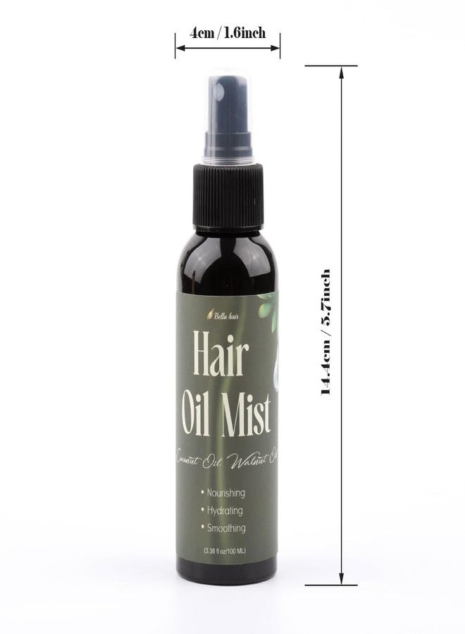 Bella Hair Hydrating Organic Hair Oil Mist | Nourishing Treatment for Luxurious Hair Shine & Smooth | All Hair Types Daily Use, 3.38 fl oz - Image 5