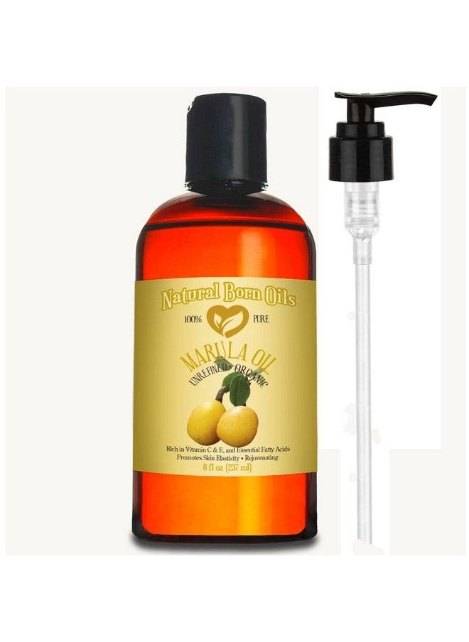 Natural Born Oils - Marula Oil. 8Oz. 100% Pure And Natural Organic Coldpressed Unrefined For Luxuriously Soft Skin And Hair - Image 1