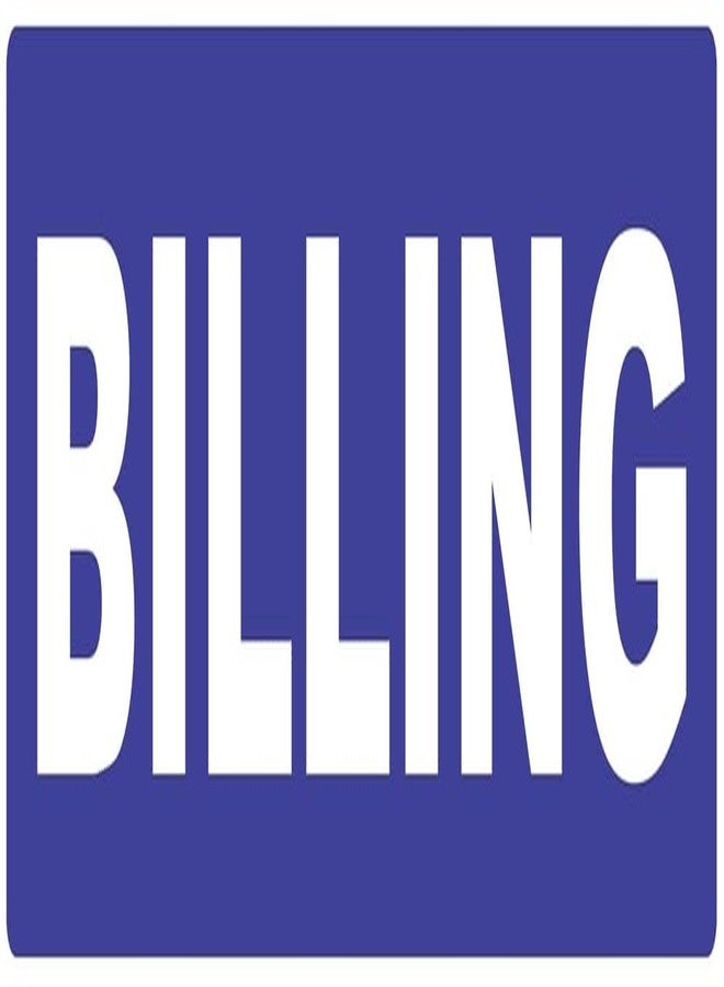 VAAIMAI Billing Foam Board Sticker Sign Board 12X4 Inch Vinyl UV Laminated Waterproof Blue, Pack of 1 - Image 1