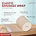HEALQU Premium Elastic Bandage SelfClosure Compression Wrap for Legs Knees Ankles Wrists Elbows Shoulders 2 Inch by 5 Yards Box of 10 Rolls Athletic Stretchable Bandage Wrap - Image 4