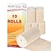 HEALQU Premium Elastic Bandage SelfClosure Compression Wrap for Legs Knees Ankles Wrists Elbows Shoulders 2 Inch by 5 Yards Box of 10 Rolls Athletic Stretchable Bandage Wrap - Image 1