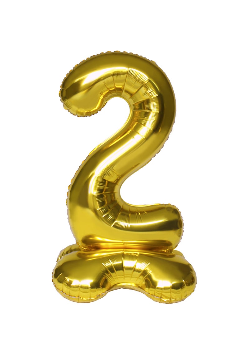 Party Zone Gold Stand Number Balloon 2 39'' 