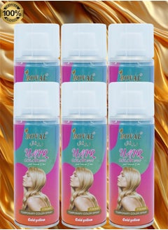 ROVAL 6 Pieces Roval Temporary Hair Color Spray Gold Yellow  - Image 1