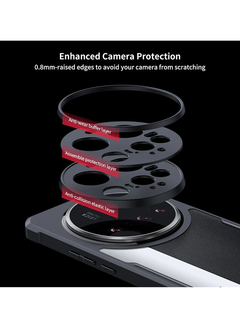 For Xiaomi 15 Ultra Case, Camera Lens Protection Back Cover, TPU+PC Shockproof Bumper Mobile Phone Case, Anti-Yellowing Slim Fit Protective Casing - Image 3