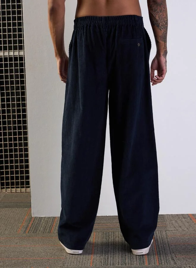 Mascln Sassafras Corduroy Front Dart Straight Leg Pants by Styli