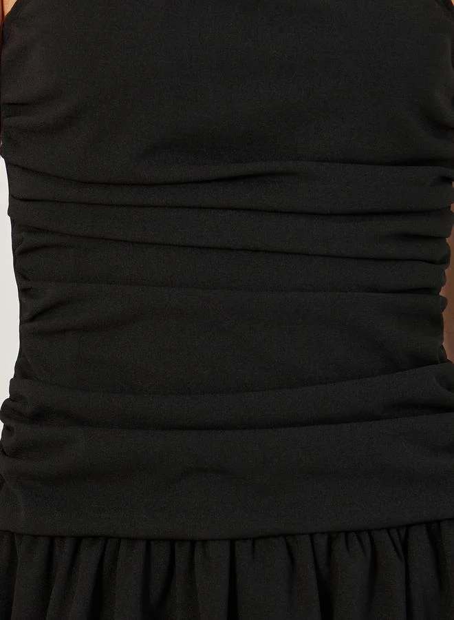 Styli Strapless Fit-and-Flare Dress