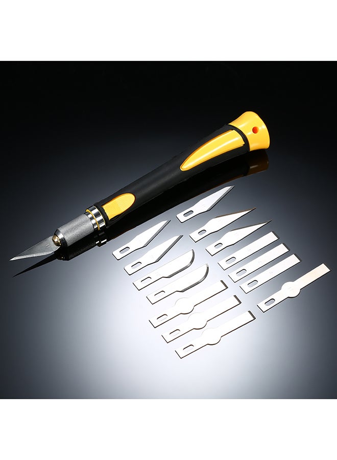 Engraving Craft Pen Tools With 14 Blades And Safety Cap Multicolour 0.234kg  - Image 1