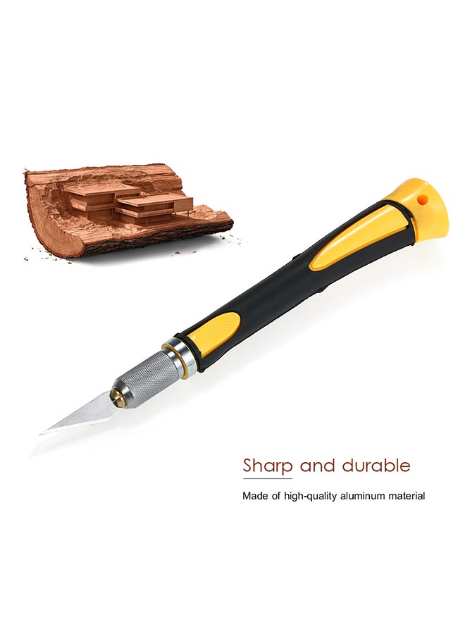 Engraving Craft Pen Tools With 14 Blades And Safety Cap Multicolour 0.234kg  - Image 4