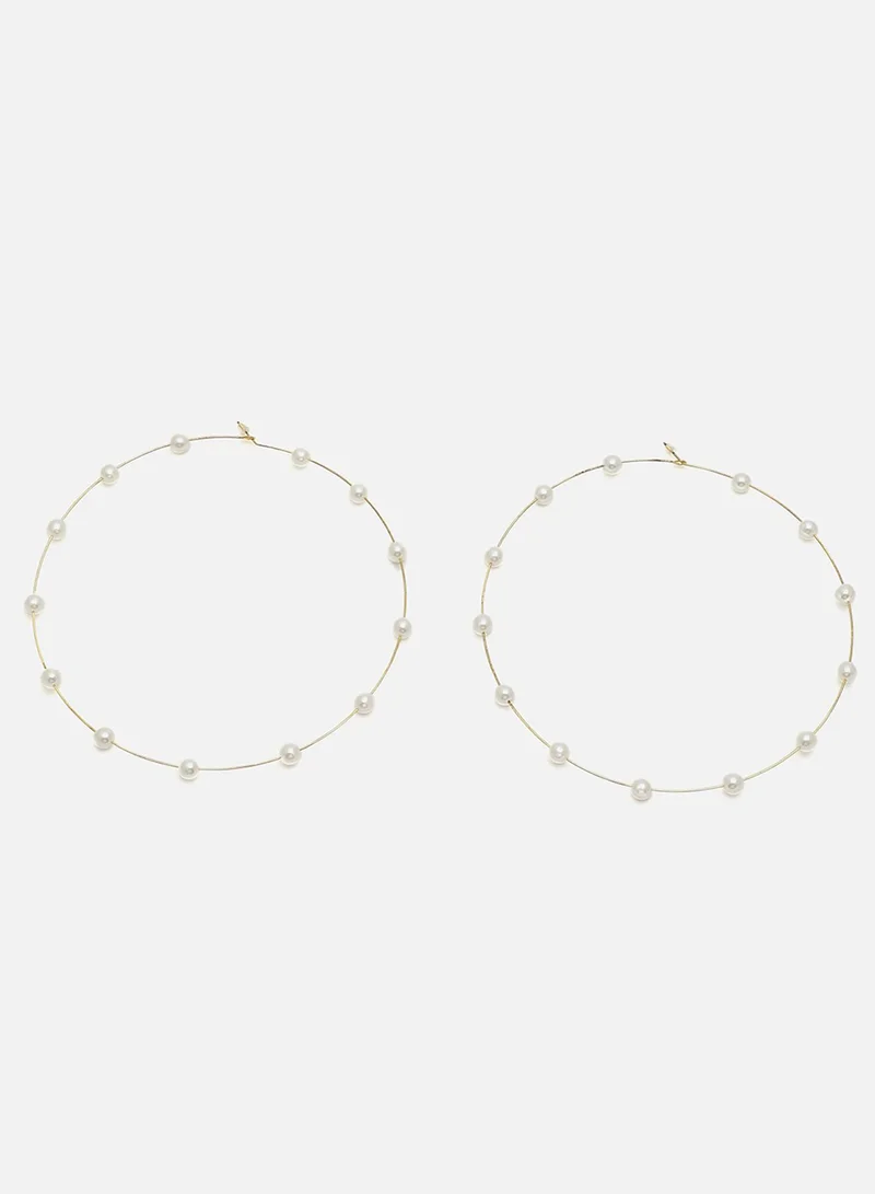 SOHI Party Artificial Hoop Earring Jewellery