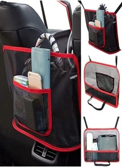 Generic Car Net Pocket Handbag Holder, Car Net Pocket Handbag Holder Between Seats, Driver Storage Netting Pouch for Purses and Bags Front Seat, Handbag Holder Attaches to Headrest 