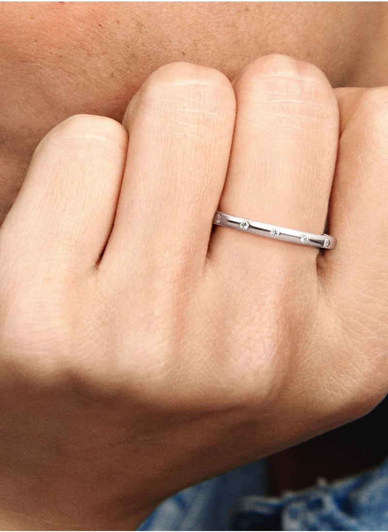PANDORA Simple Sparkling Band Ring