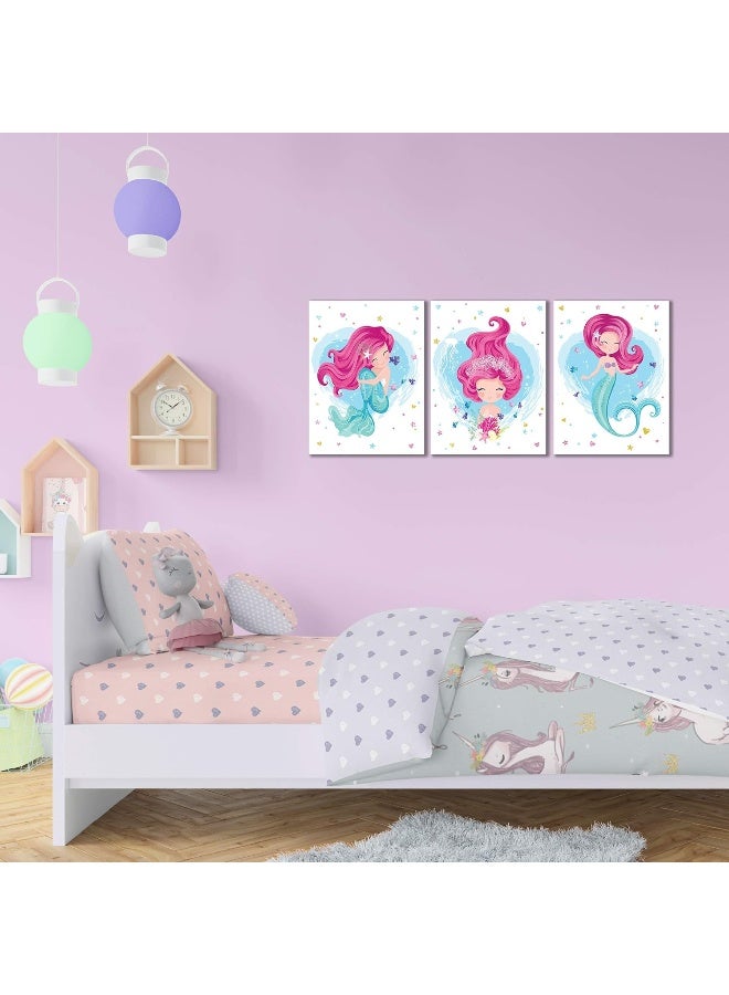 Something Unicorn Stretched/Framed, Ready to Hang Canvas Mermaid Wall Art for Girl's Bedroom - Image 5