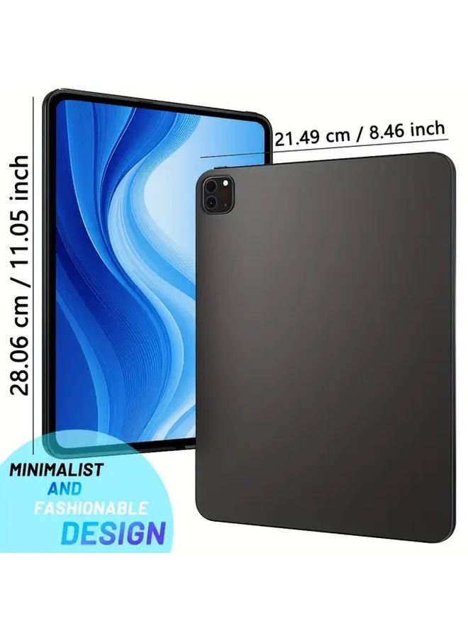 Slim Lightweight Soft Case For iPad Pro 12.9 Inch 2022 Anti Scratch Minimalist Black Cover - Image 2