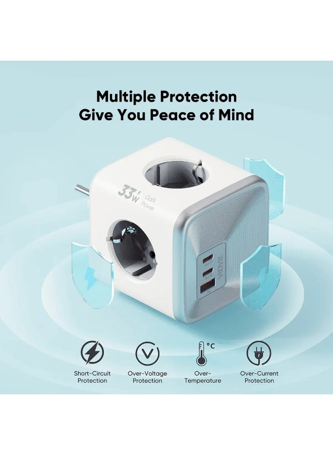 فيدفي شاحن XL-PSE03 GaN Magic Cube - قوة مدمجة للشحن السريع - Image 2