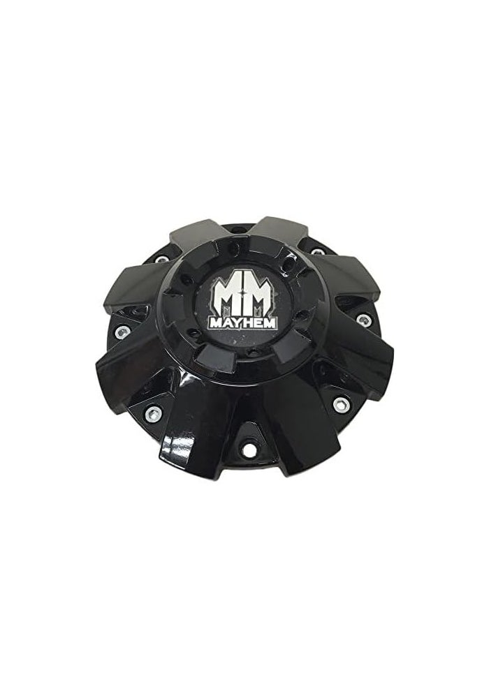 Mayhem غطاء مركز العجلة الأسود اللامع Mayhem Wheels C108103B-CAP - Image 2