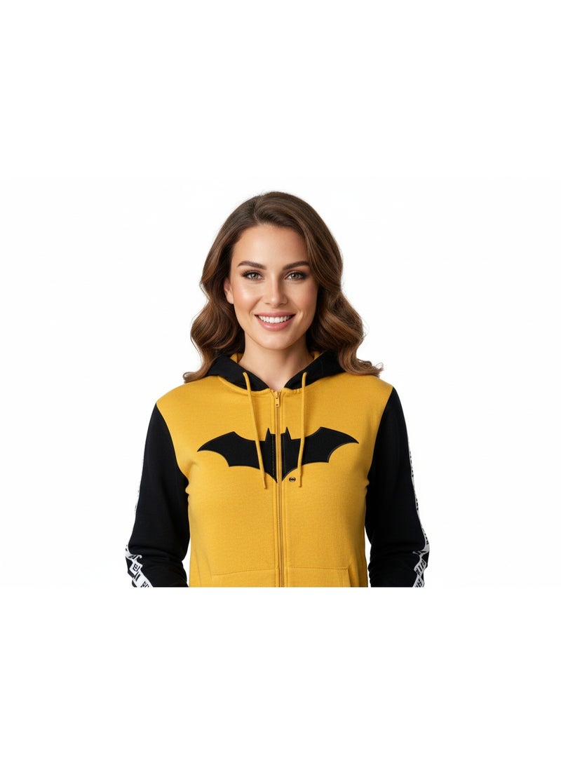 Batman هودي للرجال بطبعة باتمان بسحاب طويل الأكمام - Image 4