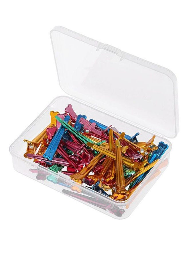 نيبمينينت طقم مشابك الشعر المسطحة برونج آليجاتور من 50 قطعة، مع علبة متعدد الألوان x 4.7سنتيمتر - Image 1