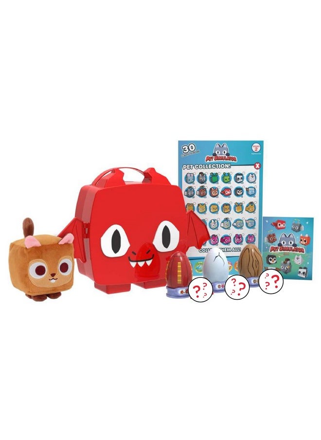 UCC Distributing Pet Simulator Series 2 - Exclusive Red Dragon Collector Bundle - Mystery Case W/ 8 Items - Plush & Figure Toys For Kids & Adults -Includes Dlc Codes  - Image 1