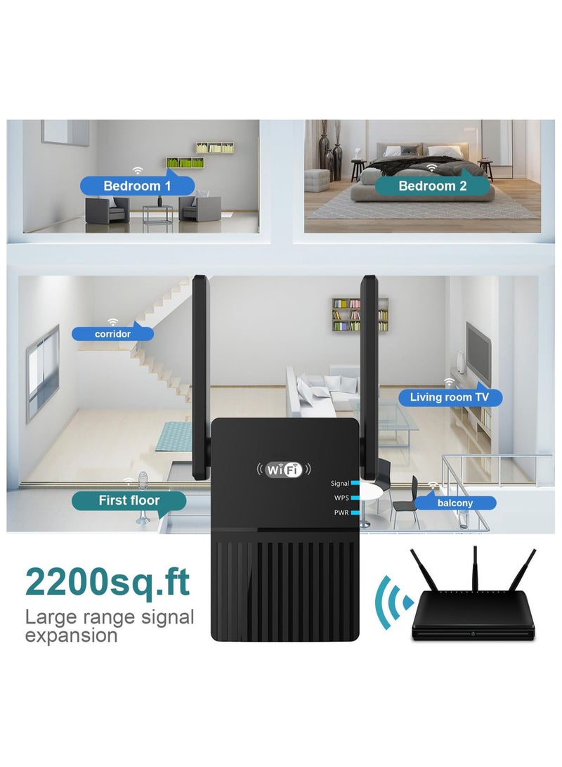 Zikra WiFi extender, 2024 Newest WiFi Extender, Booster 300Mbps WiFi Repeater, 2.4GHz Wireless Repeater, WiFi Booster for Home, Wireless Range Extender with Wider Coverage, WPS Setup, UK Plug N3B - Image 3