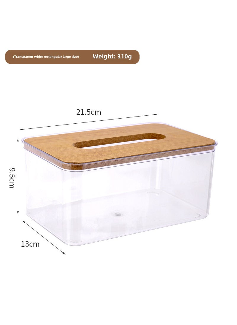 Generic Nordic Minimalist Tissue Box Cover Large transparent color 