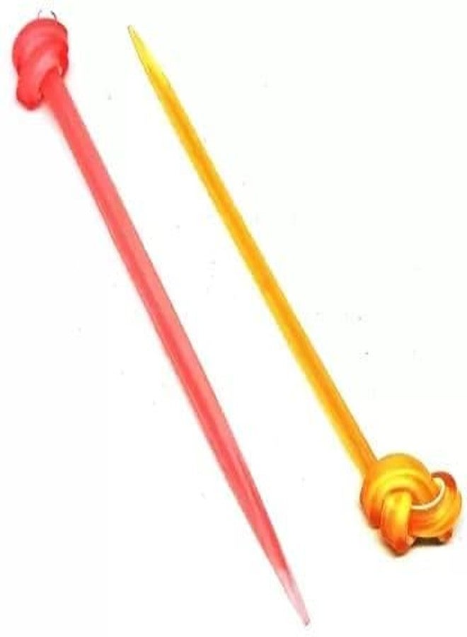 Kalaneet Hair Juda Bun Stick Set of 6 Juda Stick, Juda Pin, Bun Stick For Women and girl (Beauty Multi 44) - Image 2