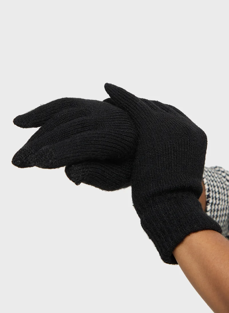Ginger 3 Pack Winter Beanie, Scarf & Gloves Set