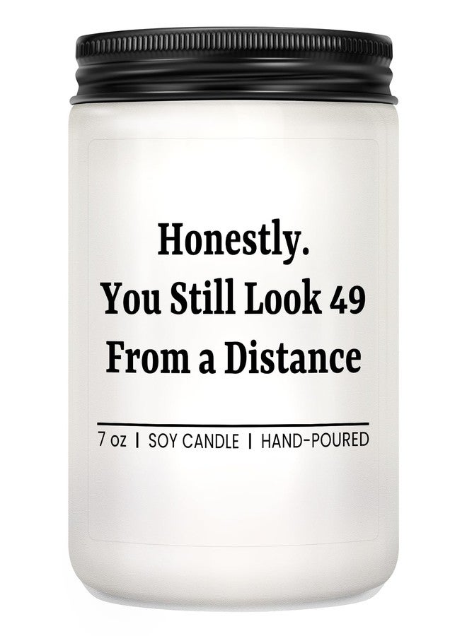 kedofa 50th Birthday Gifts for Women Men - 50th Birthday Decorations for Her Him, 50 Year Old Bday Gifts for Friend, Sister, Wife, Husband - Lavender Scented Candle - Image 1