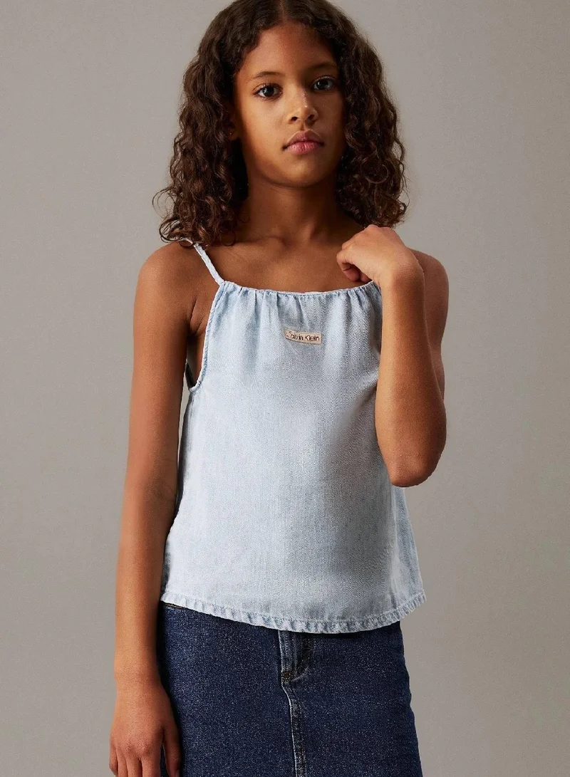 Calvin Klein Jeans Loose Denim Strap Top