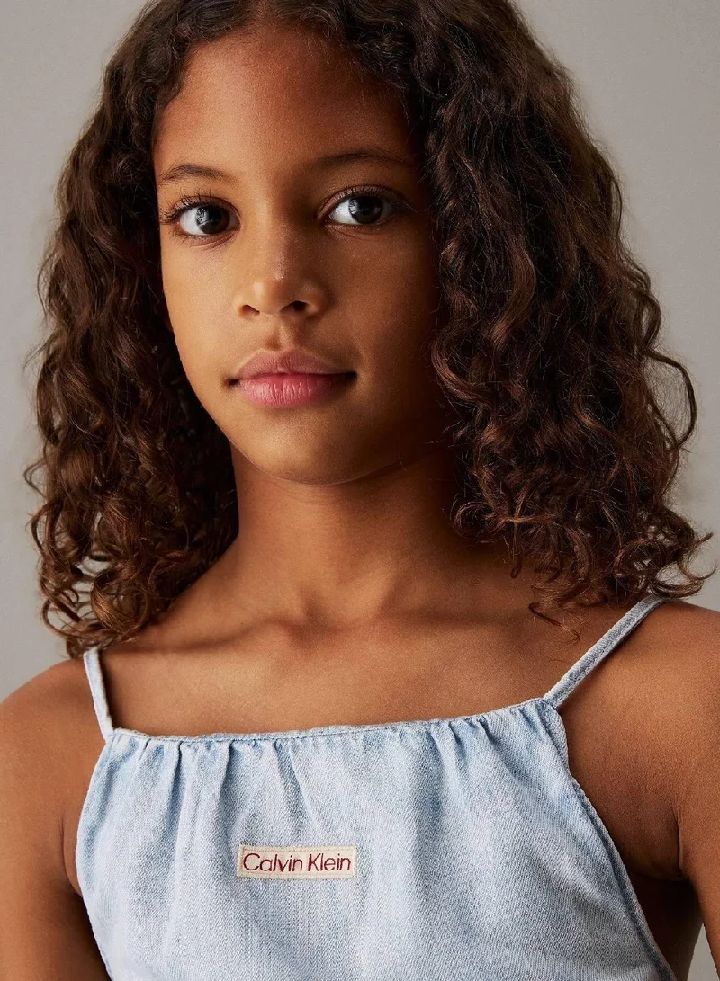 Calvin Klein Jeans Loose Denim Strap Top