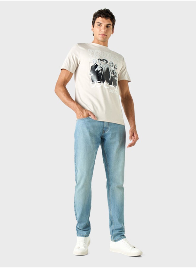 SP Characters Printed Crew Neck T-Shirt  - Image 4