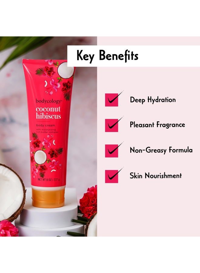 Bodycology Coconut Hibiscus Moisturizing Body Cream - 8 Oz - Image 5