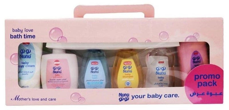 Nunu Baby Care Products Gift Set , 100ml, Newborn Care Kit 6 Pieces - Image 1