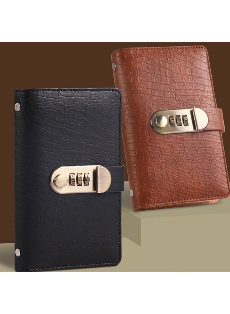 SYOSI كتاب تحدي توفير المال، مخطط ميزانية 100 ظرف، قفل كلمة مرور للأمان، نظام توفير الأموال بظرف 7"x4.2"، مثالي للمالية الشخصية، تنظيم المدخرات، مجموعة واحدة - Image 3