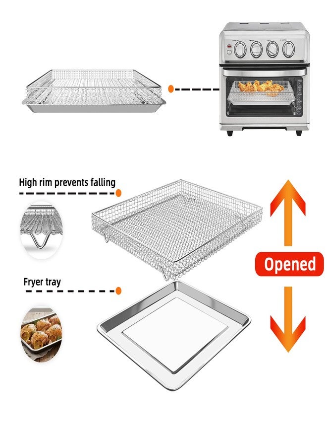 SettleDown Air Fryer Tray Replacement for Cuisinart TOA-60 TOA-65 TOA-70 Toaster oven tray, 12.4"x11"Air Fryer Basket and air fryer tray pan, Dishwasher Safe - Image 5