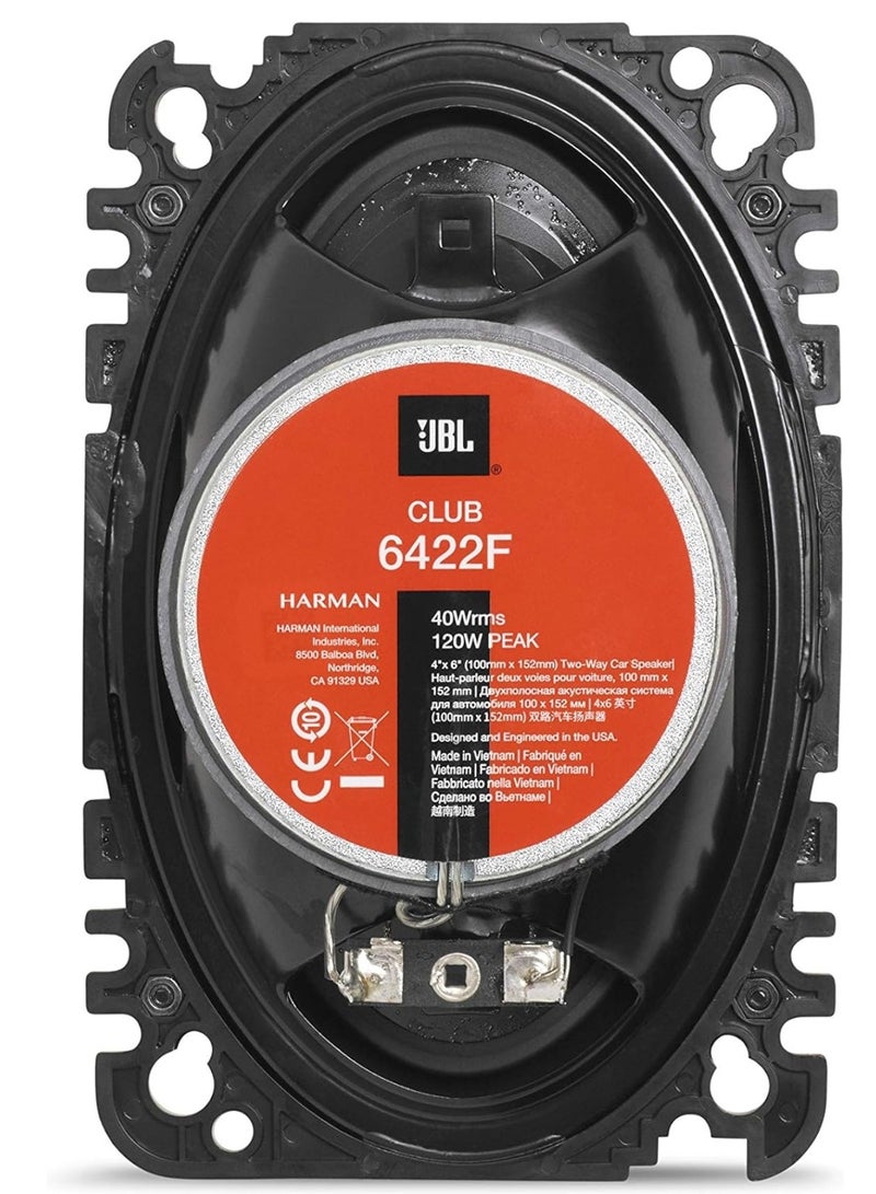 JBL JBL Speaker 4x6 Inch Club 6422F Two Way Speaker No Grill Perfect OEM Size - Image 3